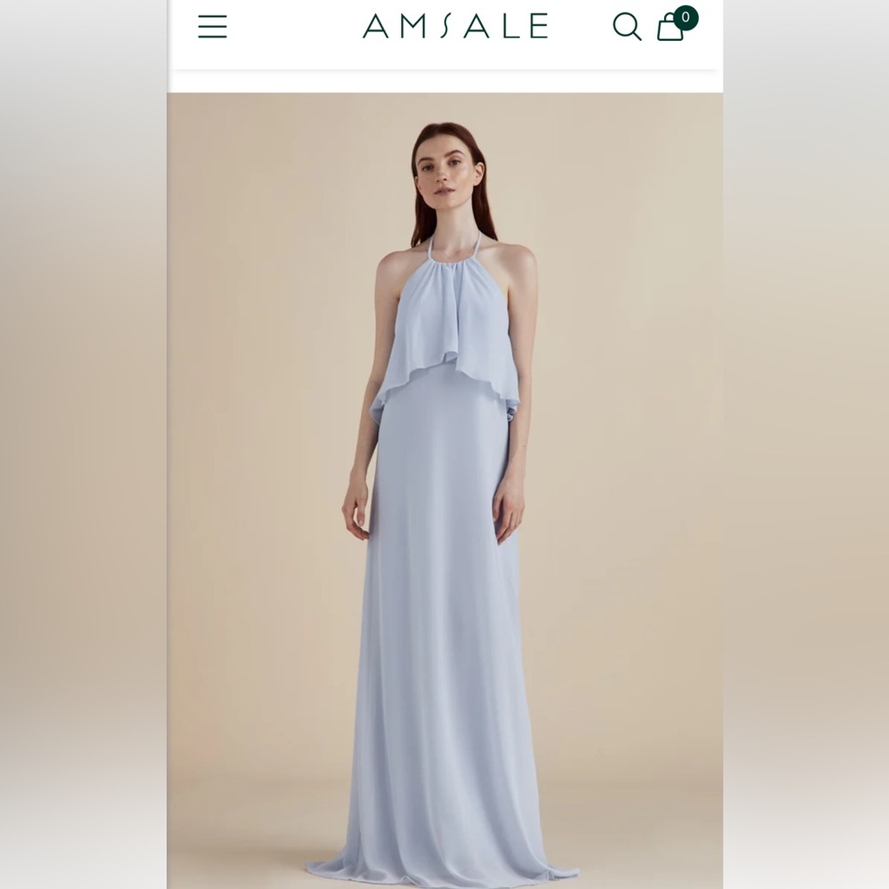 Amsale Nouvelle Cait Bridesmaid Dress Small Like New